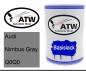 Preview: Audi, Nimbus Gray, Q0Q0: 500ml Lackdose, von ATW Autoteile West.